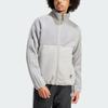 Adidas Originals Polar Fleece Full-Zip Top Men Tops Pure-Gray IS2826