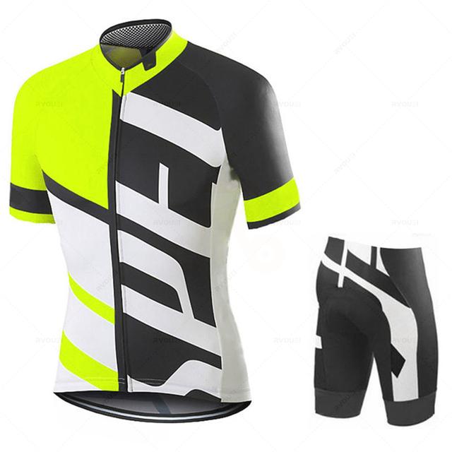 Herren Sportswear Sommer Team Radfahren Jersey Set Kurzarm Fahrrad Kleidung Sommer Rennrad Uniform Maillot Ciclismo Hombre