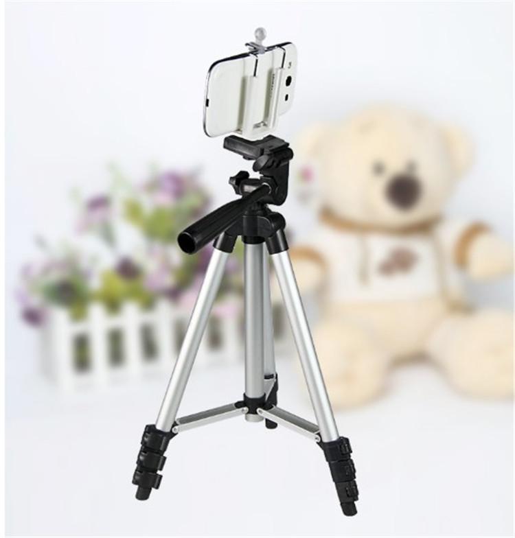 Aluminum Tripod With Threeway Head For Camera And Phone Stabilization Home Office Photography