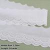 Decorative Trim White Ivory Cotton Lace Trim 16 Yards Embroidery Floral Embroidery Ruffle Sewing Trim