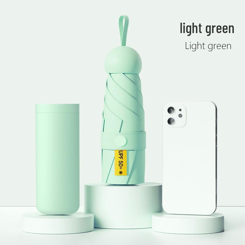 Ultra-Light Compact Folding Umbrella: High-End Student Rain & Sun Protection