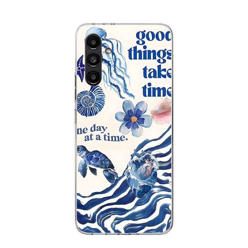 Ocean Starfish Sea Turtle Shark Phone Case For Samsung Galaxy A17 A16 A14 A15 A13 A57 A56 A54 A55 A53 A37 A36 A34 A35 A33 A26 A2