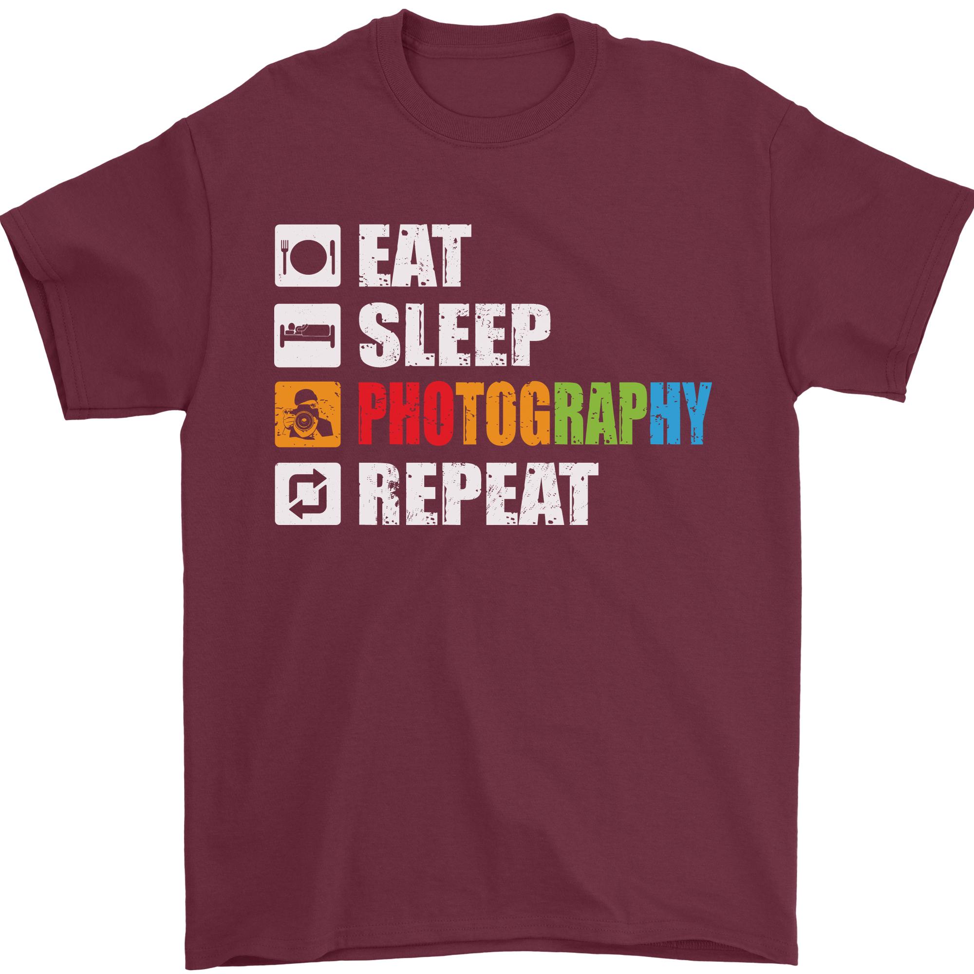 Photography Eat Sleep Photographer Funny Unisexs TShirt 100 Cotton S