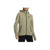 Nike Ropa Deportiva Tech Fleece Windrunner Estampado de Logotipo Entrenamiento Deportivo Casual Chaqueta con Capucha y Cremallera para Mujer chaquetas Verde Oliva FB8339-276