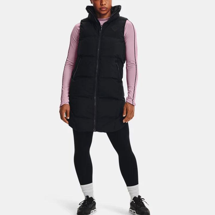 Under Armour Training Sports Warm Down Vest Women Vests Black 1365813-001