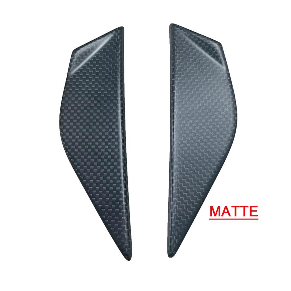 For DUCATI Panigale V2 V4 V4S 2018-2024 Carbon Fiber Rear Mirror Cover Front Fairing Motorcycle Modified Parts Decorate Cap Matte -Carbon Fiber
