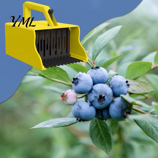 Récolteuse de Fruits de Jardin Cueilleuse de Baies avec Peigne Râteau, Poignée Ergonomique Outils de Récolte Myrtilles Framboises Outil de Récolte, Outil Pelle de Cueillette