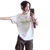 White Short-sleeved T-shirt Women's Pure Cotton New Popular Summer Korean Lazy Wind Loose Half-sleeved T-shirt Top