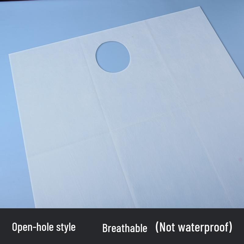 100 Pack Breathable Non-woven Disposable Bed Sheets, Waterproof & Oil-proof for Massage & Beauty Salon with Face Hole