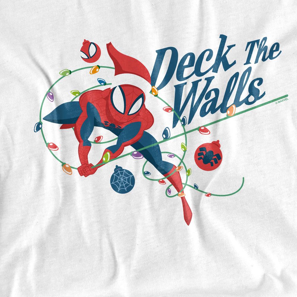 Spider-Man Unisex Adult Deck The Walls T-Shirt