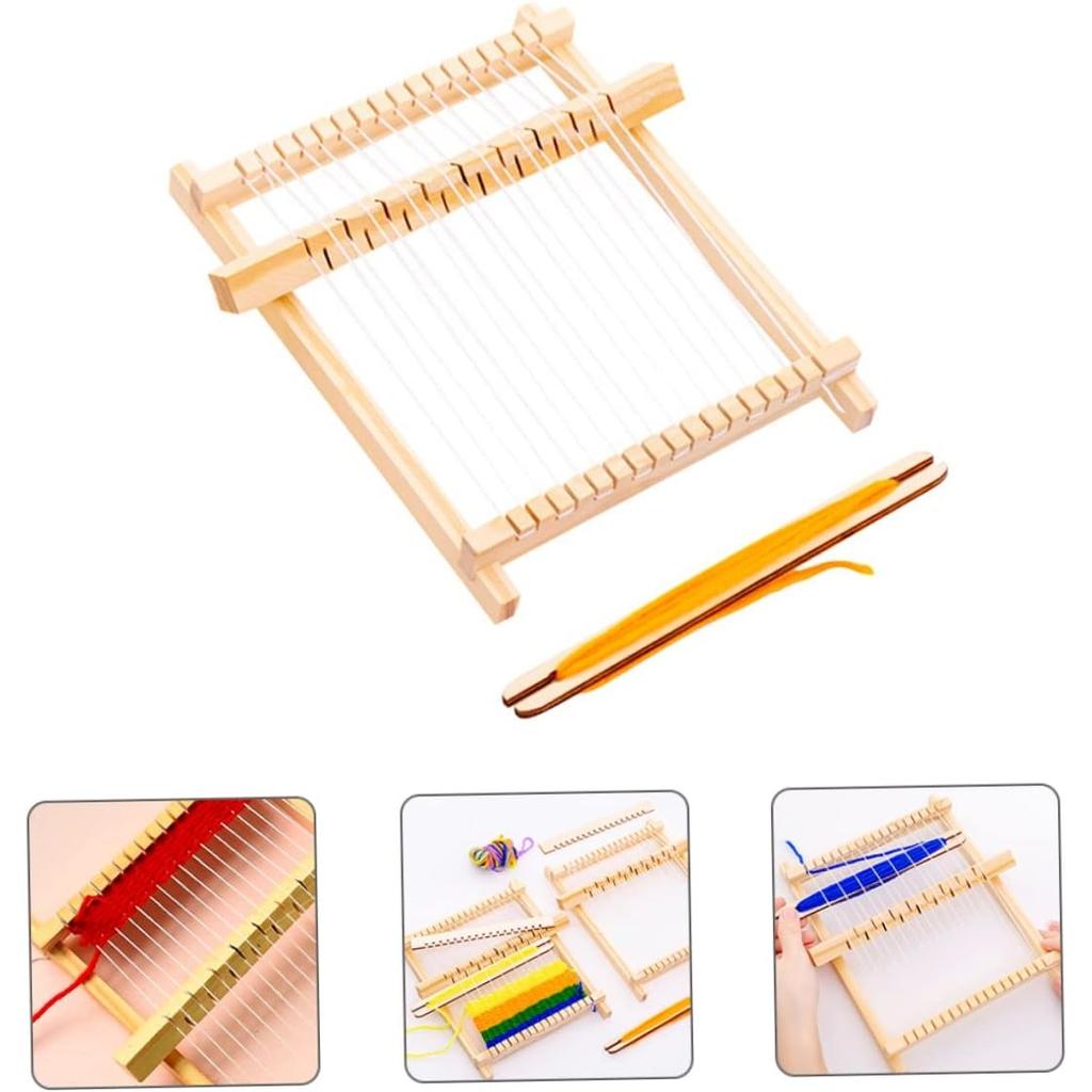 1 Zestaw Robótki Ręczne DIY Pedagogiczne Unikalne Krosna Zabawka Edukacja Mini Krosno Dzieci Zabawki Dzieci Wczesny Model Maszyna Tkacka