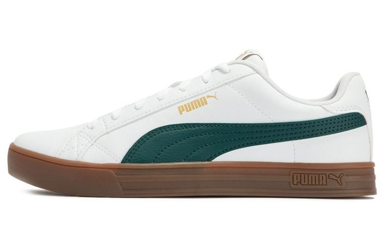 PUMA Smash Vulc V3 Lo White Green 380752-11 36