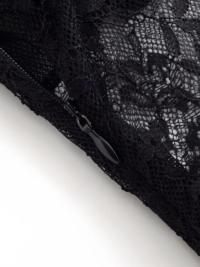 Elegant Sheer Lace Waist-Cinching Camisole Dress for Women – High-Grade A-Line Long Summer Dress