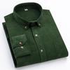 Winterhemd aus 100 % Baumwolle, Cord, für Herren, warm, langärmelig, normale Passform, pflegeleicht, bequem, für Herren, Büro, Outdoor, Kleidung, solide