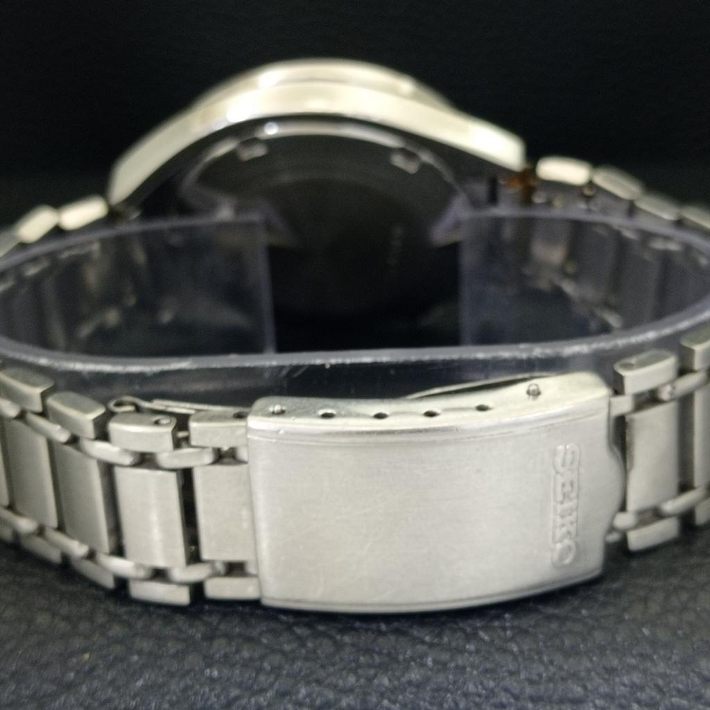 GENUINE VINTAGE SEIKO 5 AUTOMATIC JAPAN 6119C MENS WHITE DIAL WATCH a702401-5 R124-a702401