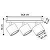 Lampa Punktowa Led Heckermann 8795316A Czarna 3X Głowica