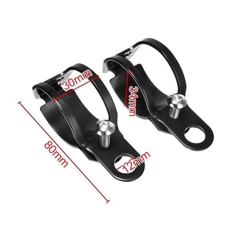2x Accessoires de Moto Phare de Moto Universel 27-36mm Tube de Fourche Lampe Support Fixe Indicateur de Direction Supports de Fixation