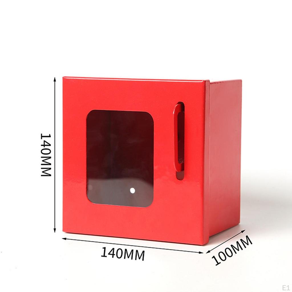 Wall-mounted Lockout Box with Transparent Panel, Quality Locking System for Industrial And