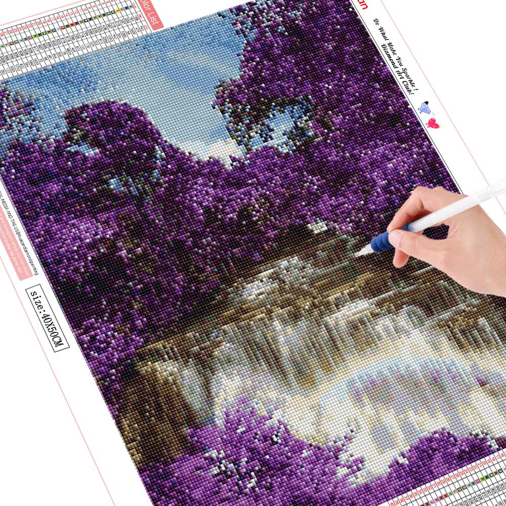 

5D DIY Алмазная вышивка Пейзаж Пейзаж Вышивка крестиком 3D Алмазный пейзаж Алмазная картина 30*40 cm