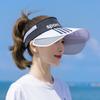 Sports Letter Pull Plate Lens Empty Top Sun Hat Outdoor Uv Protection Sun Hat Cycling Windproof Sports Hat