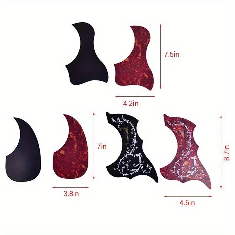 Ochranné nálepky na kytaru Ochranné nálepky na kytaru Dekorativní nálepky na kytaru Lepidlo Nálepka na chrániče na akustickou kytaru