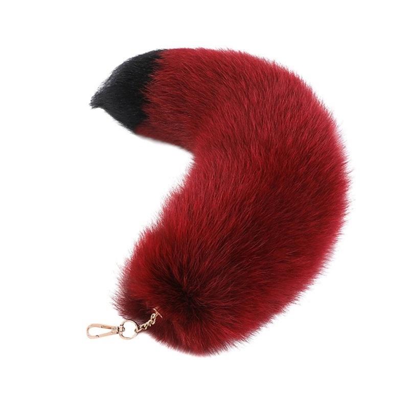 Faux Furs Foxes Tail Keychain Furs Foxes Tail Keyring Handbag Hangings Charms