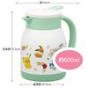 Skater Vacuum Stainless Steel Tabletop Pot Wide Mouth Pitcher Thermos 600ml Pokemon Antique Insulated/Cold-Preserving Double-Walled VSP6-A