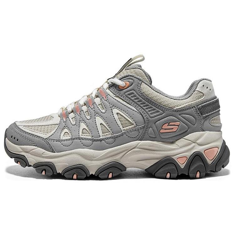 (WMNS) Skechers DLites Training Shoes Grey Beige Orange Women s 180172-NTGY EU 37.5