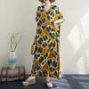 Ladies' Loose Artistic Beach Dress Retro Long Robe