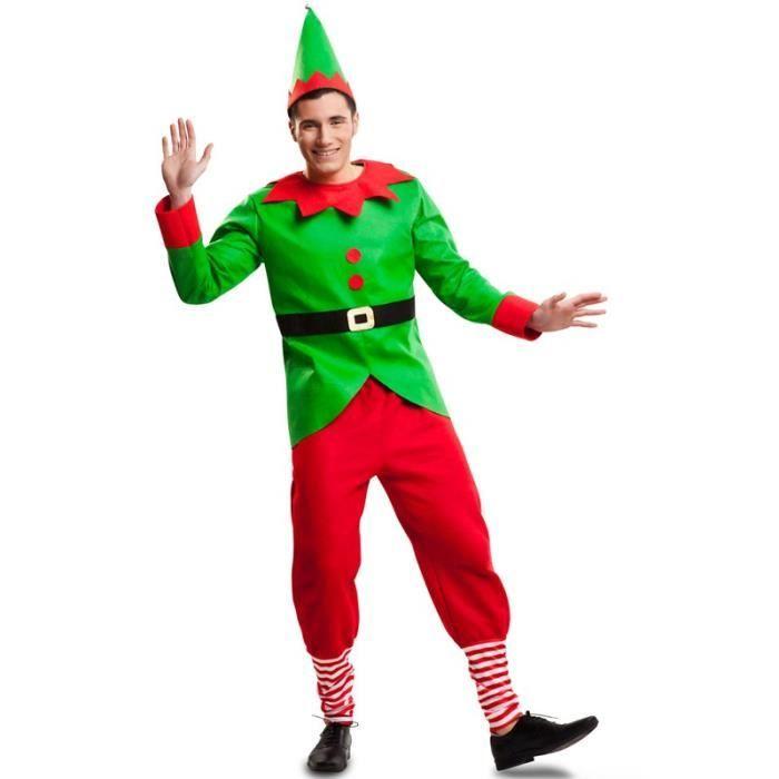 Déguisement Elfe Forêt Homme - Noël - Magicien - Polyester - Vert
