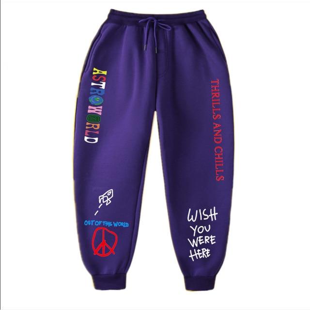 Pantaloni per Uomo Donna TRAVIS SCOTT ASTROWORLD Lettera Stampata Jogging  Pants Hip Hop Streetwear Uomo Pantaloni Felpa Pantaloni acquista in modo  economico — spedizione gratuita, recensioni reali con foto — Joom