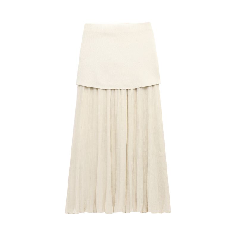 Zbzr Spring New Women clothes Button Knit vest Vest High Waist Skirt 4192003 4192016