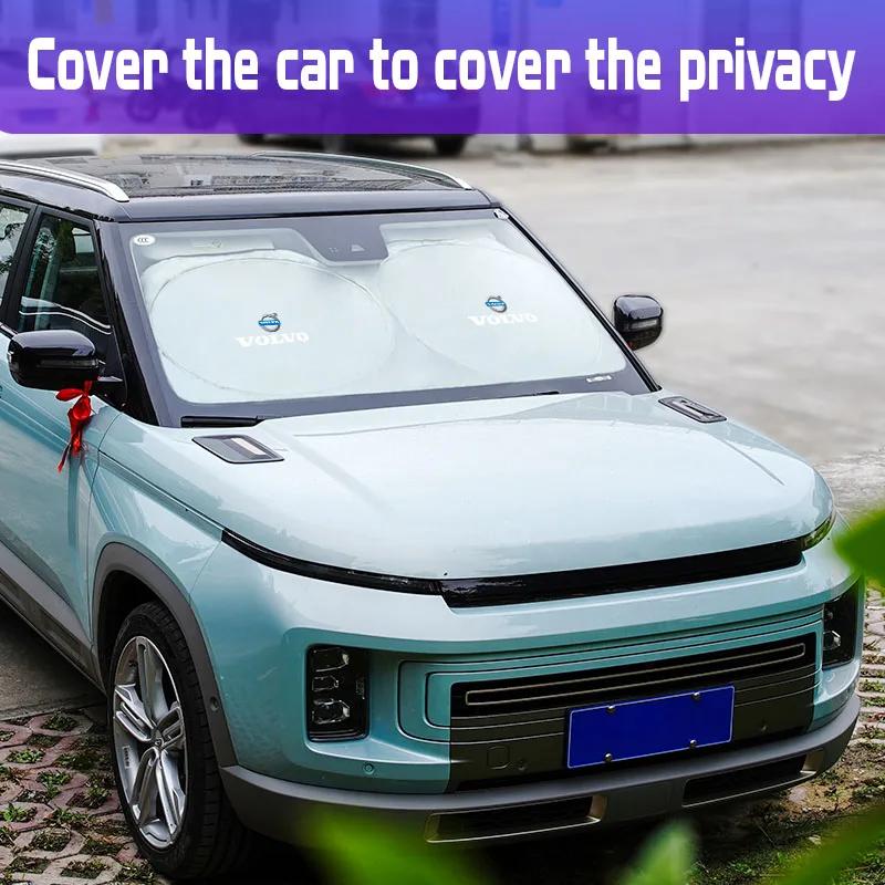 Parasolar pentru parbriz interior auto, Protector solar, Husă pentru Volvo XC90 V90 V60 XC60 V40 S80 S60 S90 C40 XC40 V70 XC70 C30 C70 EX90