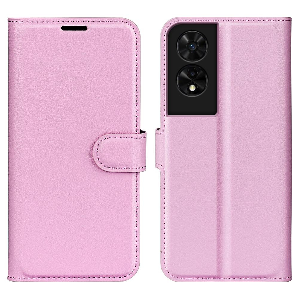 For TCL 505 Case Litchi Texture Shockproof Leather Wallet Phone Cover