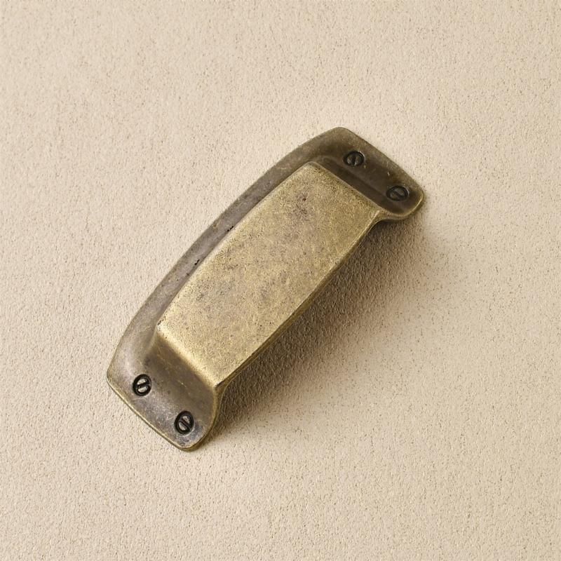 Ergonomic Curvilinear Form Handles for Drawer Entrances Offering Traditional Look and Strong Construction for Residential Application