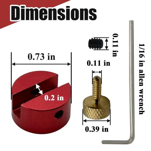 Gugaguga AB1 Lock-n-Load Metal Anvil Base Kit (1 Set) for Length Measurement, Compatible with Comparator Bushings, Replacement for Caper Base Anvils