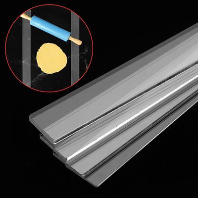 2 Stück Acryl Keks Kuchen Rollwerkzeug Balance Lineal Fondant Zuckerguss Keks Dickenlineal Keks Glätter Backzubehör