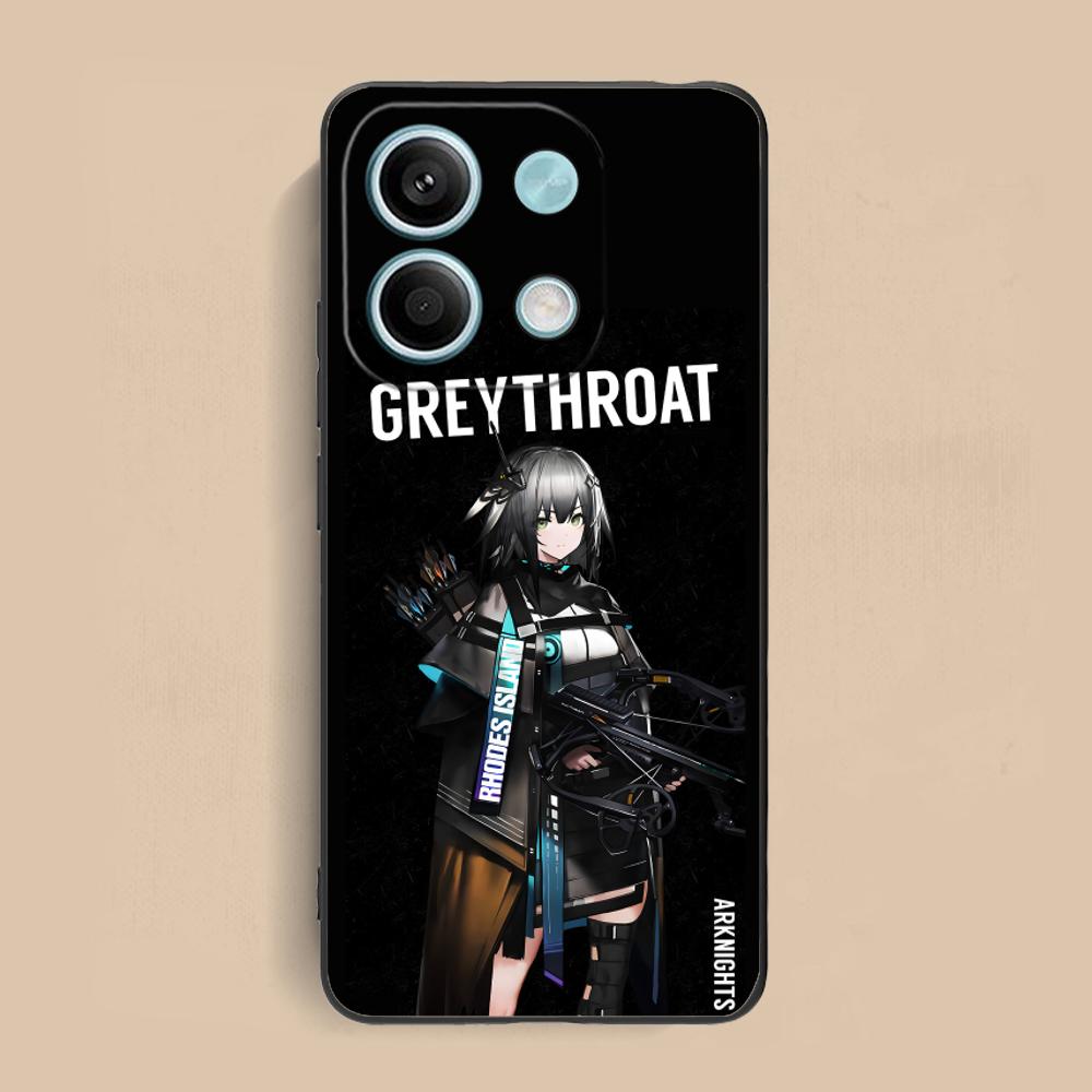 

Чехол для мобильного телефона Arknights Greythroat Матовый ТПУ для Xiaomi Redmi Note 14 13 12 11 S Pro Plus 4G 5G Цветная Печать Redmi Note 14 4G (Global)