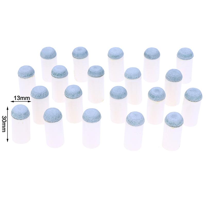 20Pcs 9/10/11/12/13Mm Plastic Grey Cue Billiards Cue Tips Protector Pool Cue Stick Billiard Snooker Accessories 13mm