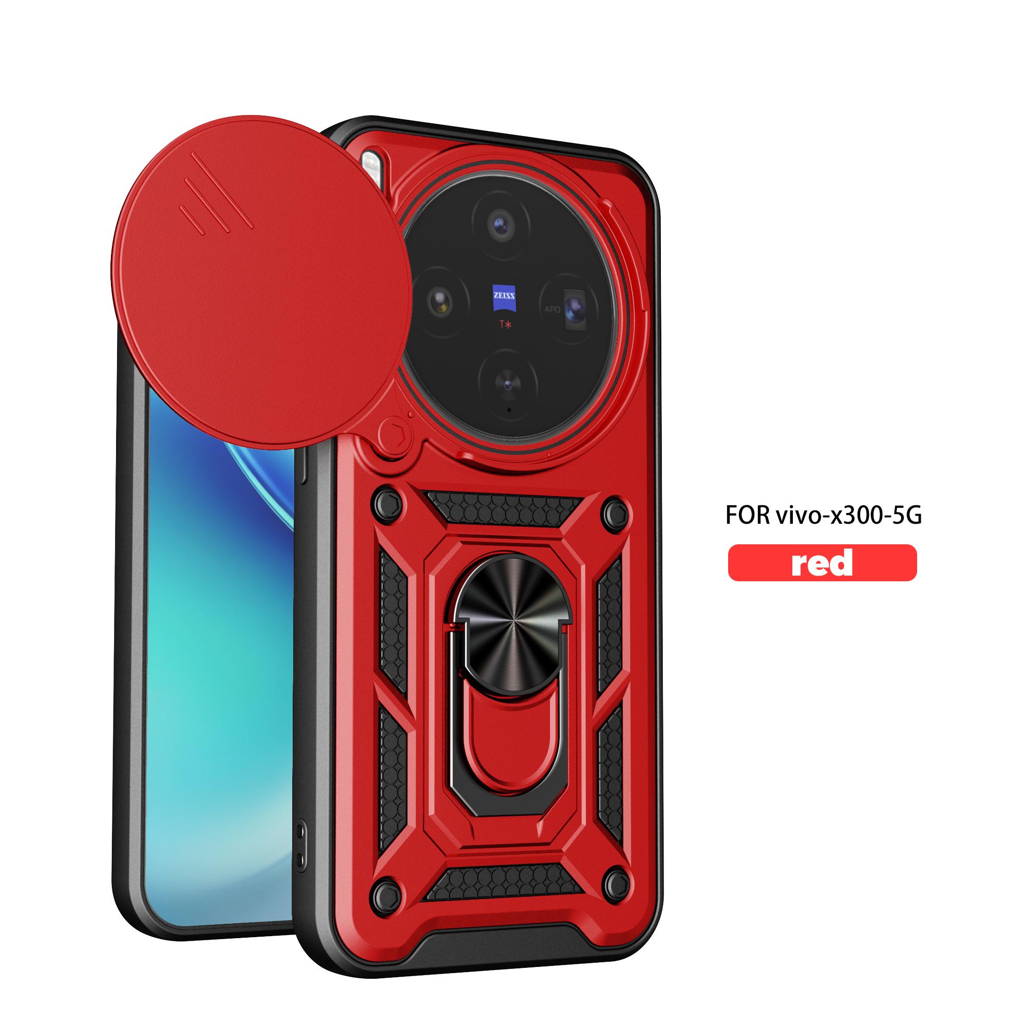 Чехол для Vivo X300 Чехол-крышка для Vivo X300 Pro Чехол для Vivo X300 x300 pro Магнитное кольцо-держатель Бронированный чехол для телефона Защита камеры сдвижной Задняя крышка vivo X300 Pro