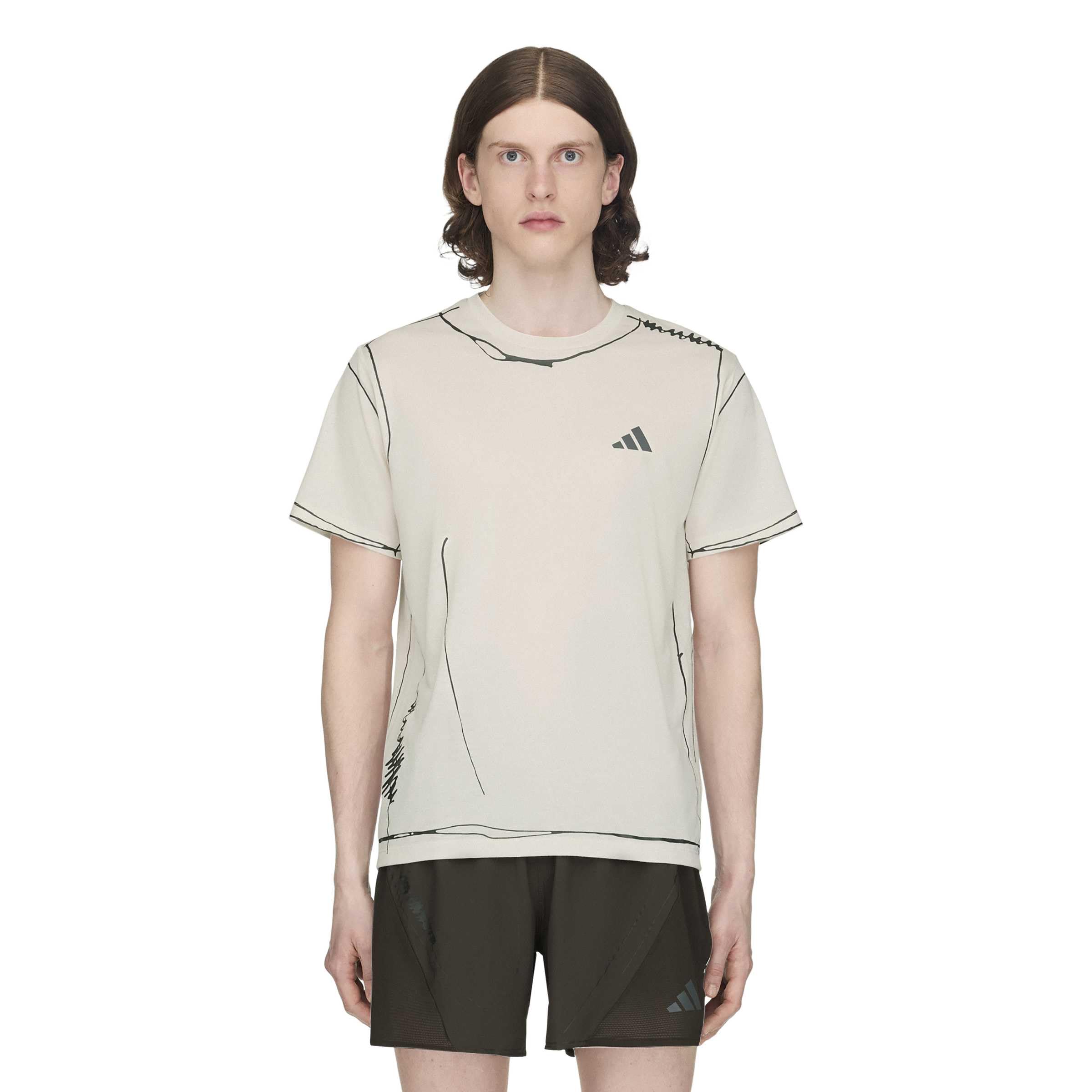 Adidas Running SFTM T UF TX209 Halo Ivory L Short-Sleeve T-Shirt /// Men s (KQ7840)
