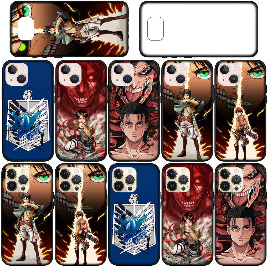 Cover for iPhone 16 15 Xiaomi Redmi Note 14 13 12 11 Pro Max X 8 9 16e Samsung Galaxy S25 S24 S23 Moto A4 OPPO Huawei Anime Attack on titan Phone Case