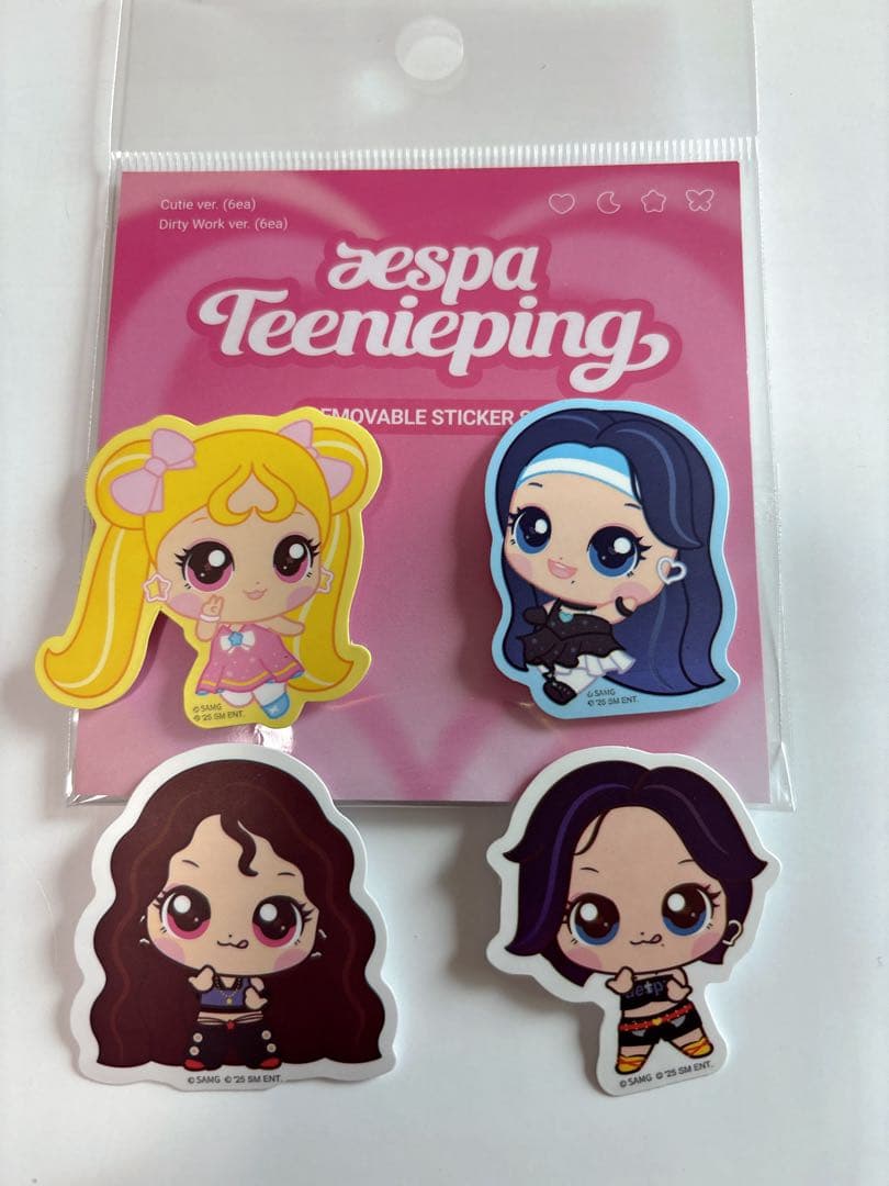 [Б/У] Наклейка aespa Teenieping