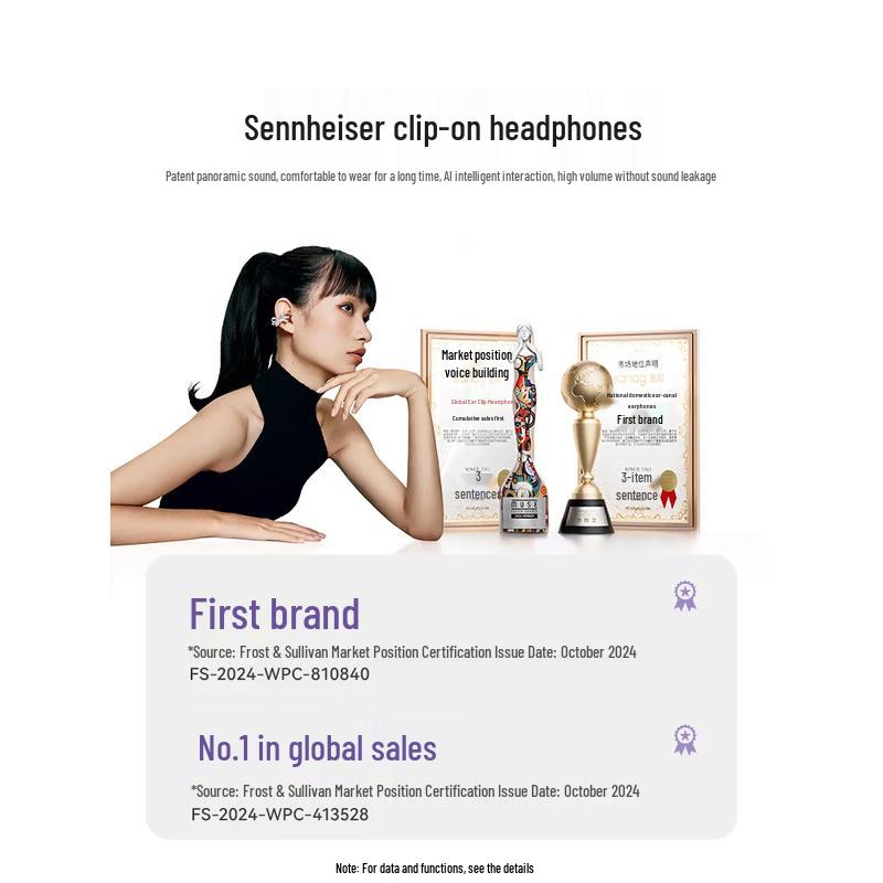 SANAG S6S Pro Ear-Clip Sport Bluetooth Noise-Cancelling Headphones