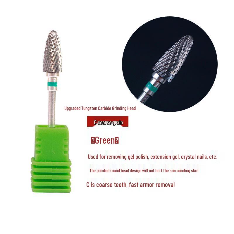 Tungsten Carbide Nail Drill Bit for Removing Dead Skin & Gel Polish - Durable Manicure Tool