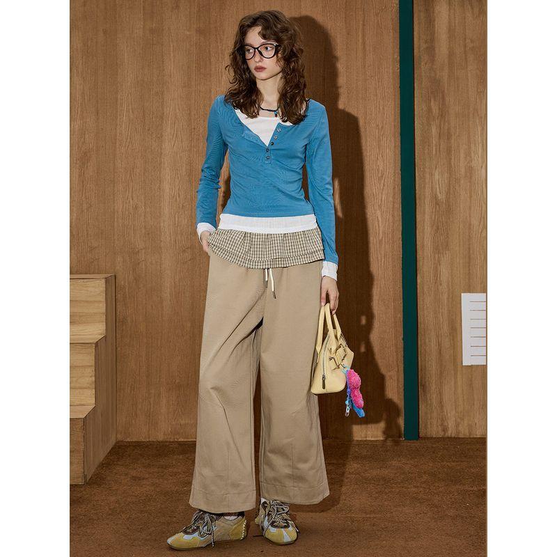 Coolhut Lyocell Base Layer T-Shirt for Women, New Autumn Top, Casual Round Neck Style, Long Sleeves, Slim Fit, Flattering