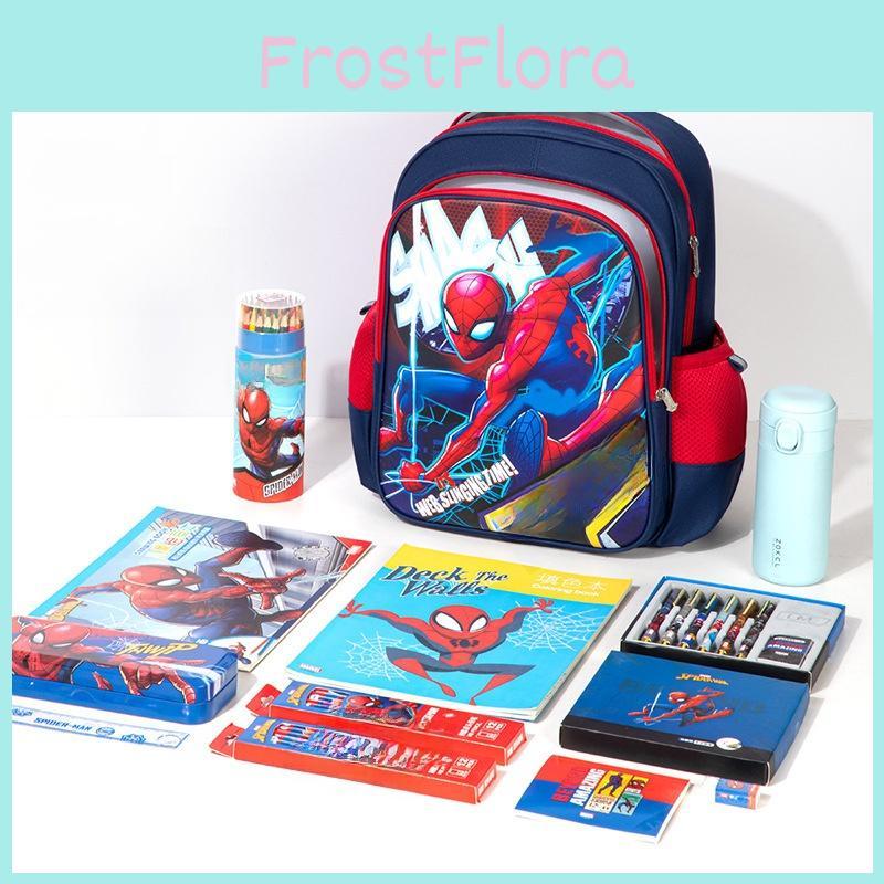 Spider Man Blue Kids Backpack With Waterproof Breathable Material For School And Night Safety