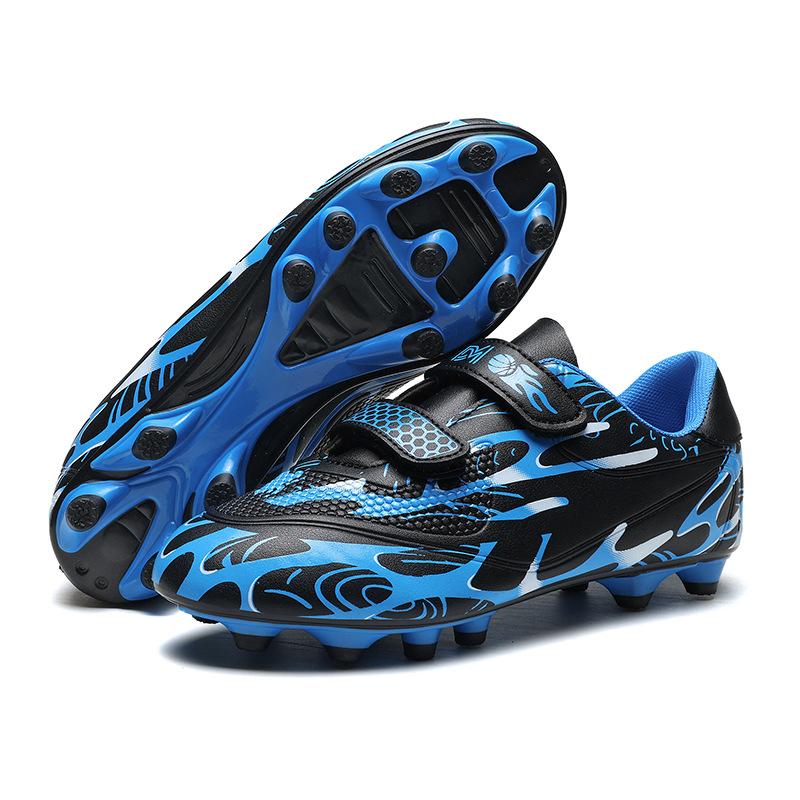 New Low-Top Children'S Football Shoes Velcro Non-Slip, Wear-Resistant And Breathable Men'S Training Special Football Shoes