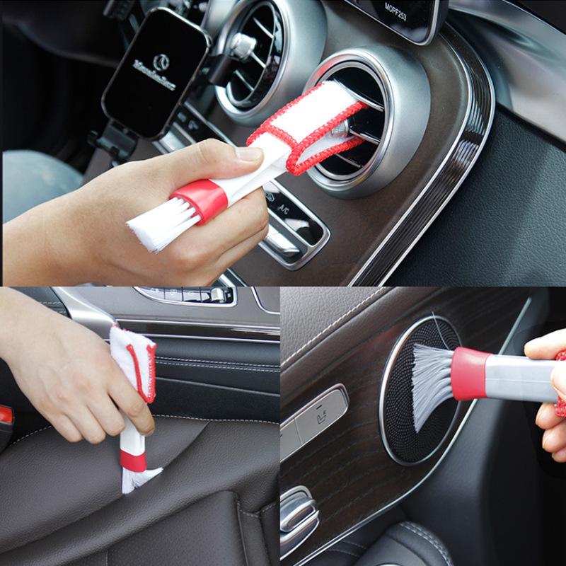 Soft Bristle Car Wash Brush & Interior Dusting Tool