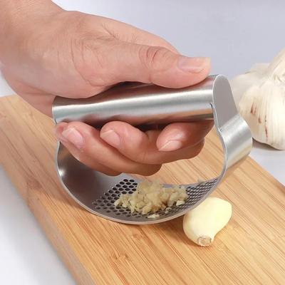 Spremiaglio in acciaio inossidabile, tritatutto manuale, spremiaglio, spremiaglio e zenzero, affettatrice multifunzione, utensili da cucina